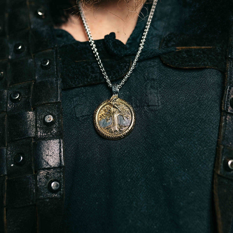 Tree Of Life With Jormungandr Necklace