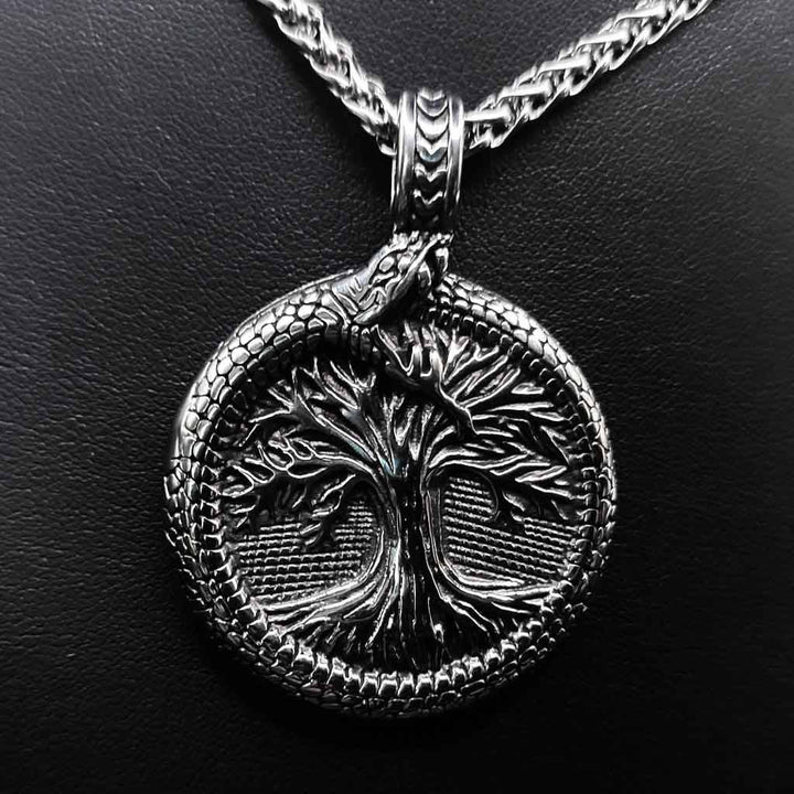 Tree Of Life With Jormungandr Necklace