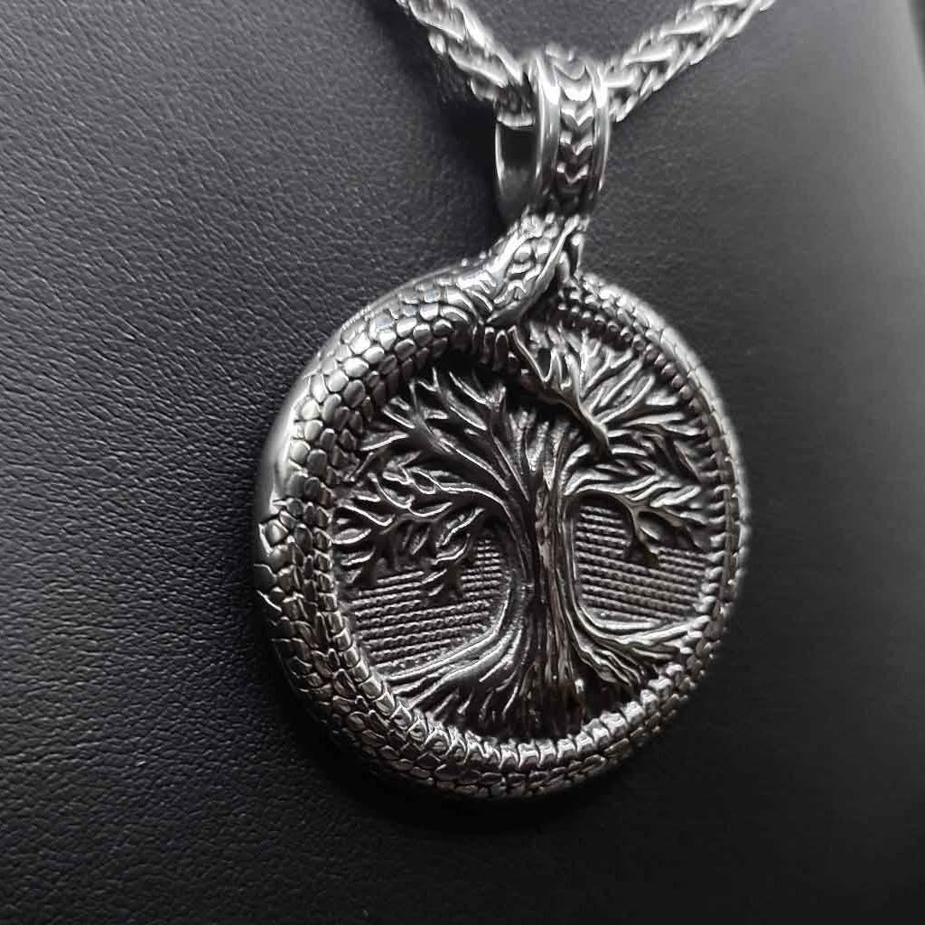 Tree Of Life With Jormungandr Necklace