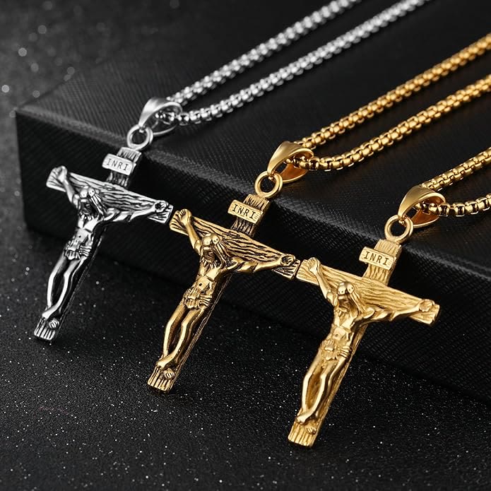 Christianartworkshop Jewelry Crucifix Pendant Charm Necklace
