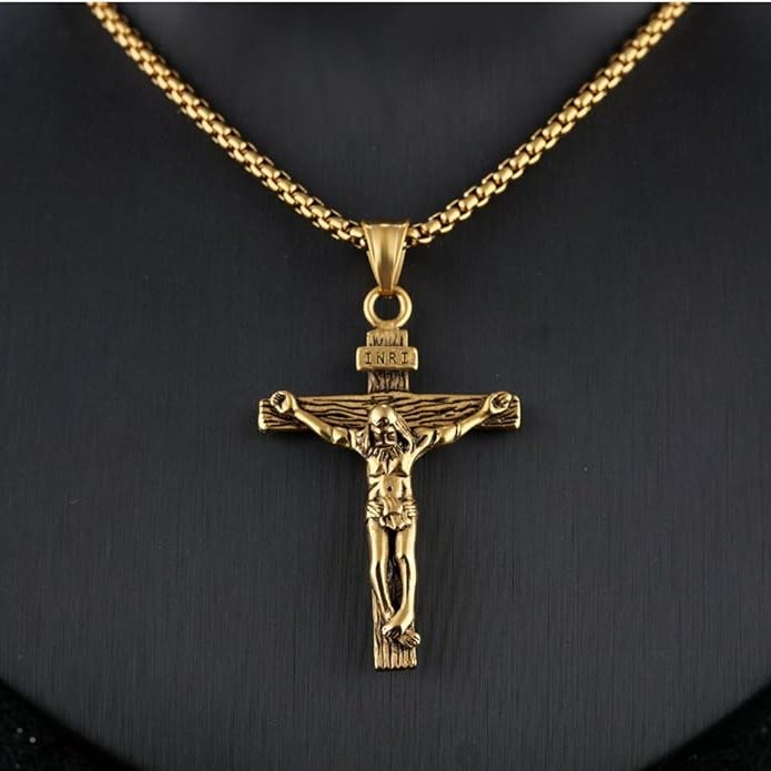 Christianartworkshop Jewelry Crucifix Pendant Charm Necklace