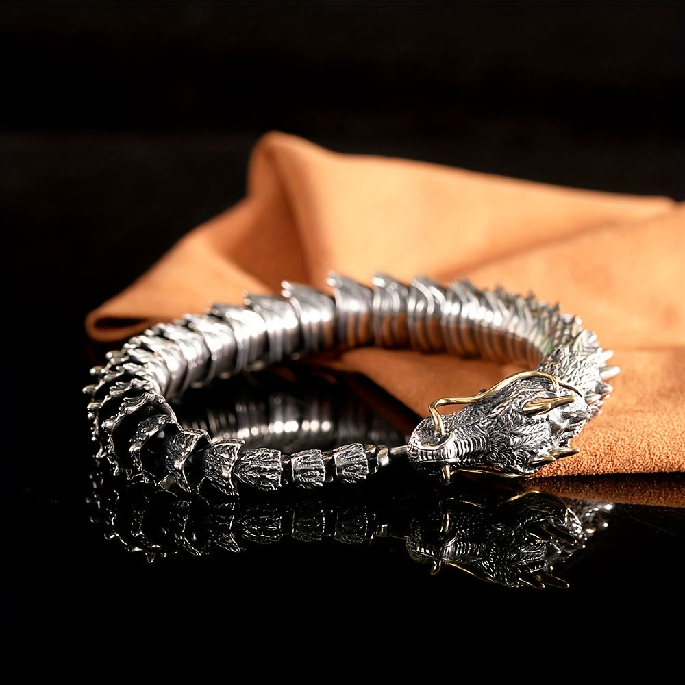 Handmade Three Dimensional Dragon Bracelet