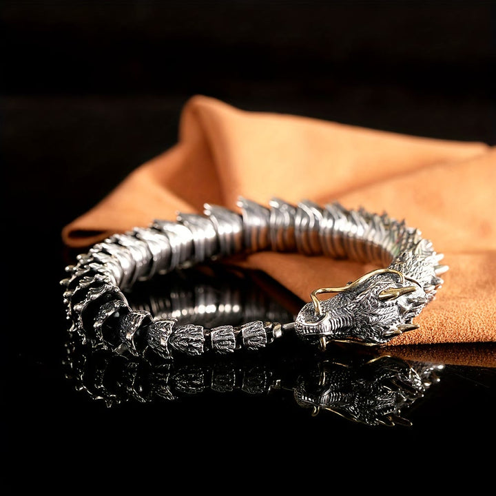 Handmade Three Dimensional Dragon Bracelet
