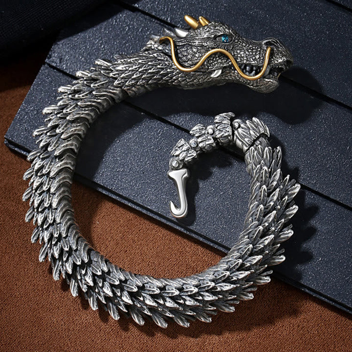 Handmade Three Dimensional Dragon Bracelet