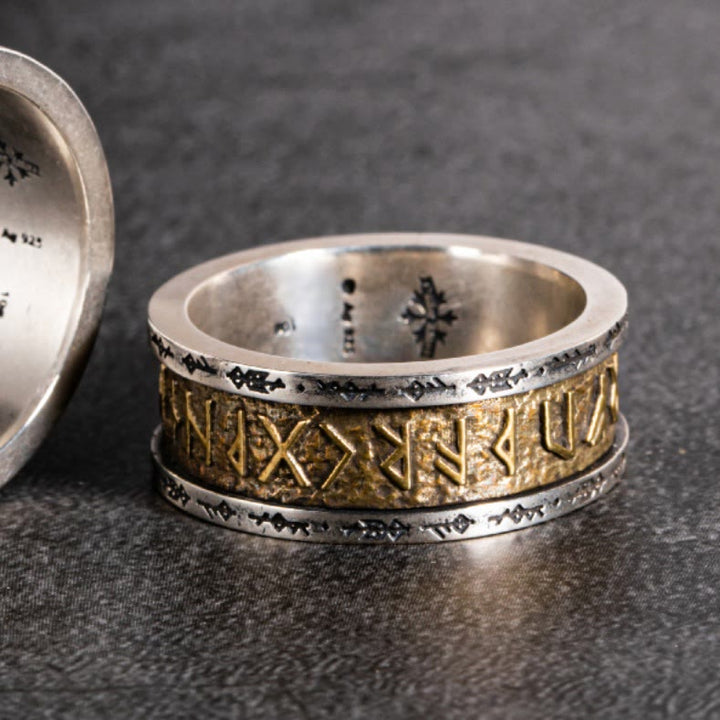 WorldNorse Handcrafted 925 Silver Handcrafted Rune Ring