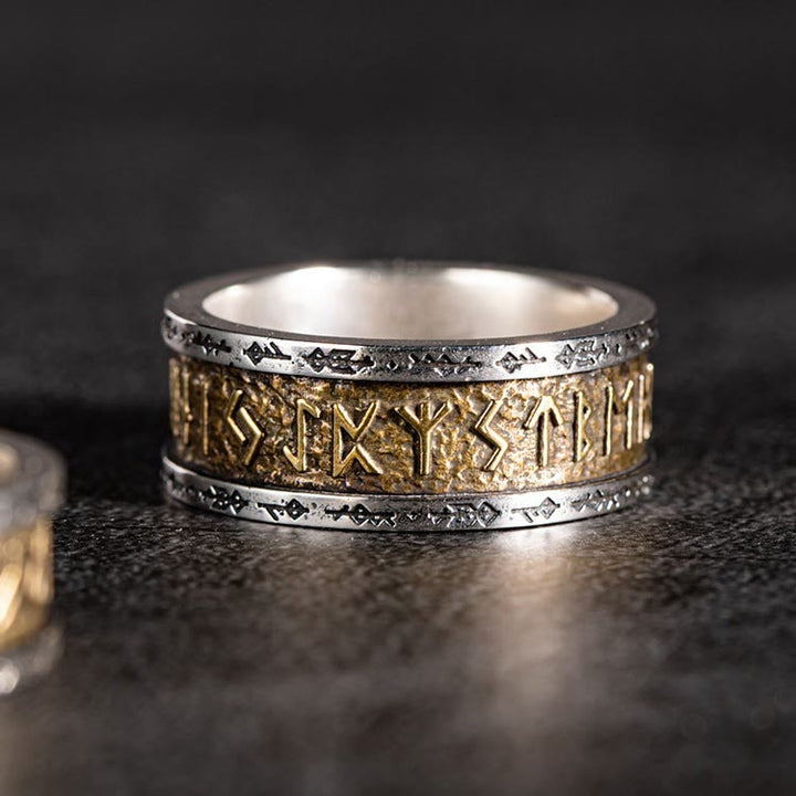 WorldNorse Handcrafted 925 Silver Handcrafted Rune Ring