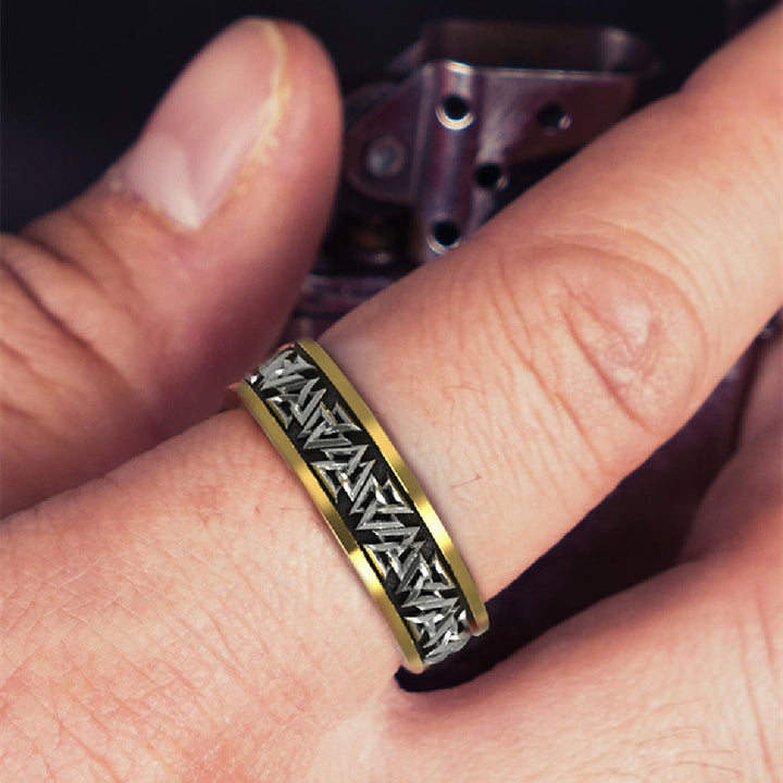 WorldNorse Handcrafted 925 Silver Nordic Valknut Ring