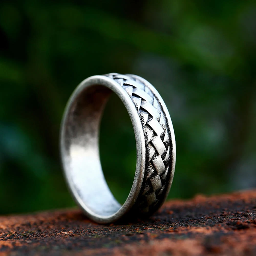WorldNorse Viking Vintage Braid Ring