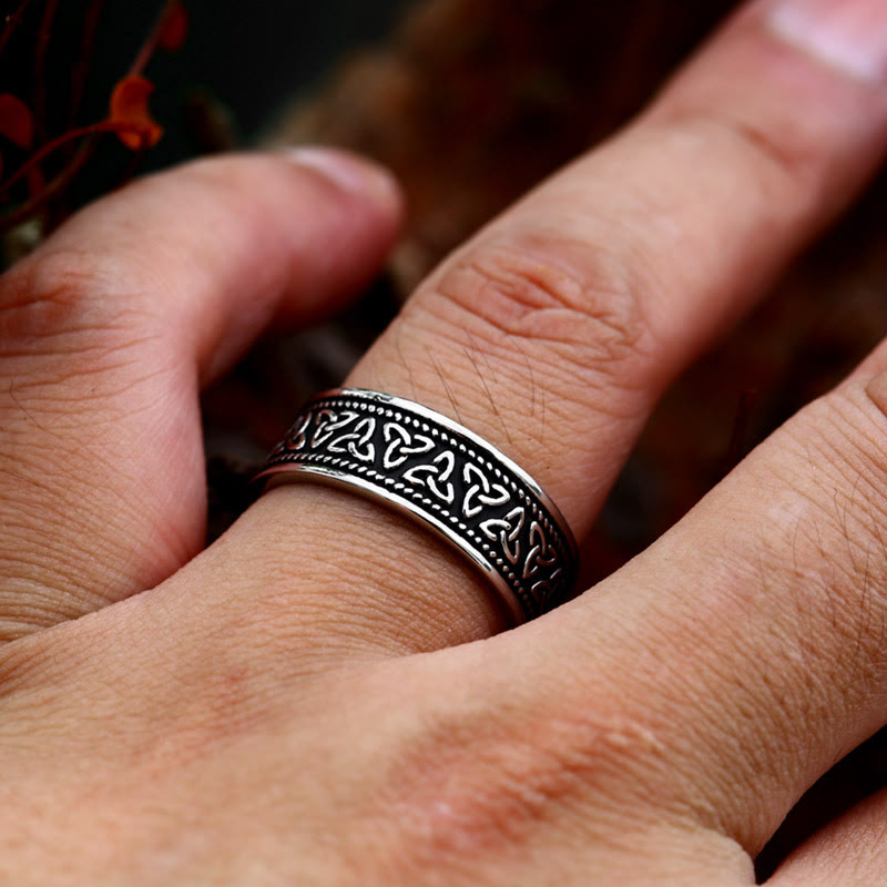 Nordic Triquetra Celtic Ring