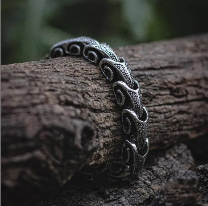 Vintage Dragon Bones Stainless Steel Animal Bracelet