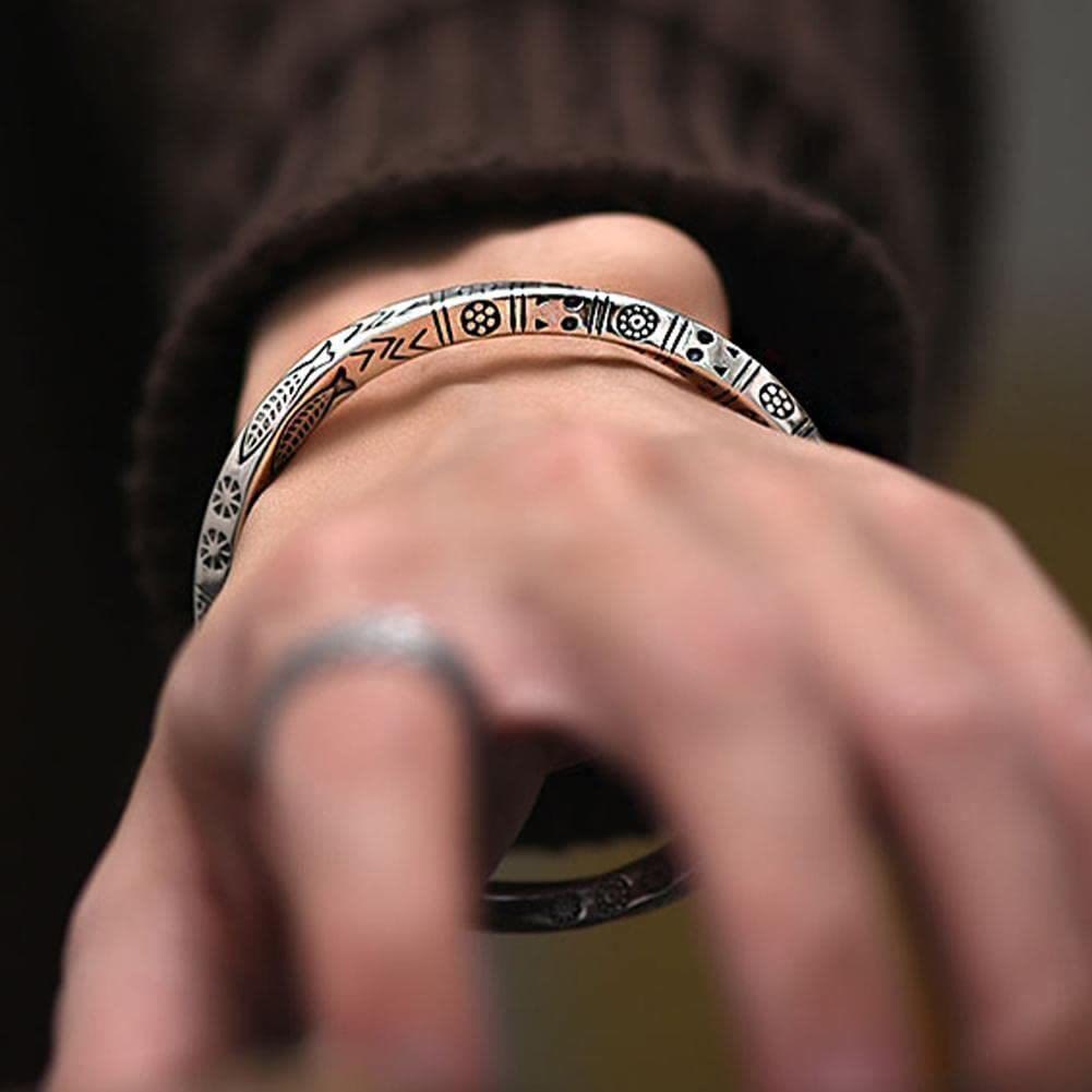 Nordic Silver Viking Bracelet