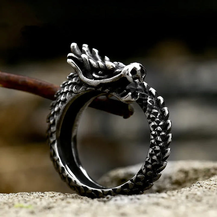 Stainless Steel Dragon Ring