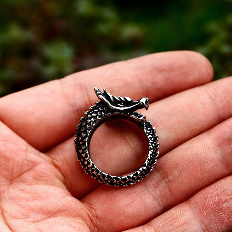 Stainless Steel Dragon Ring