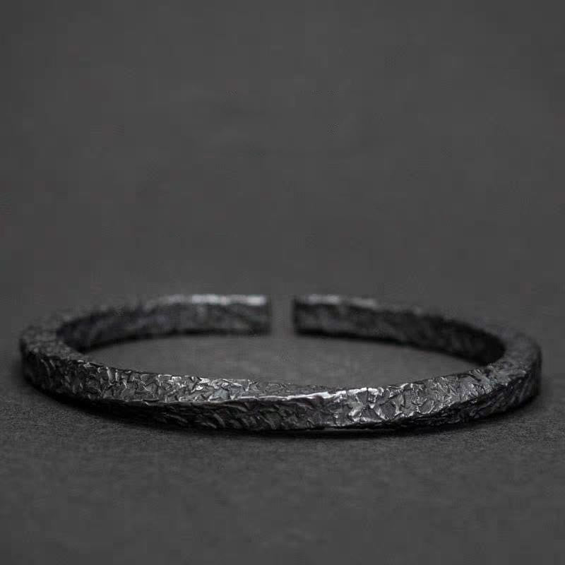 Flowing Fire Gold Inlay Adjustable Bracelet / Ring