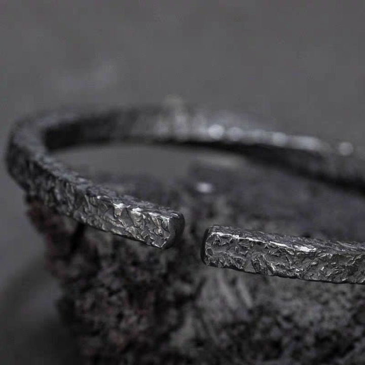 Flowing Fire Gold Inlay Adjustable Bracelet / Ring