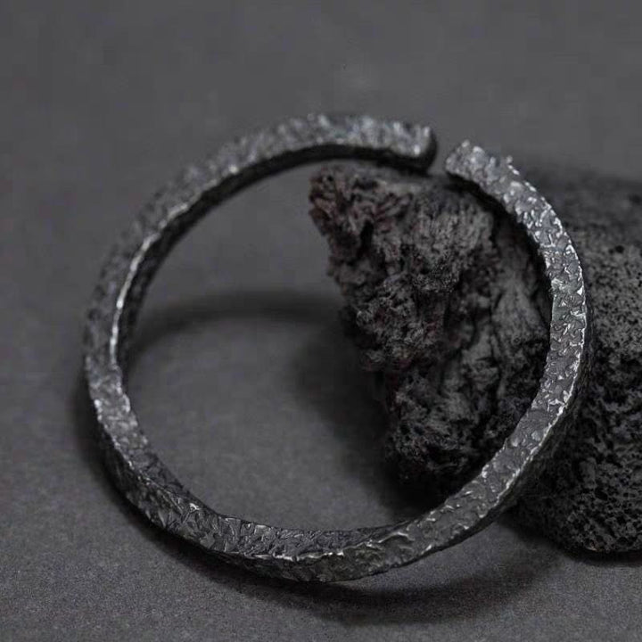Flowing Fire Gold Inlay Adjustable Bracelet / Ring