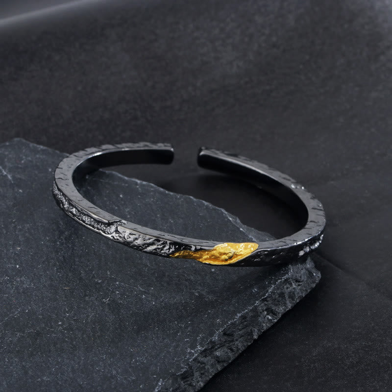 Flowing Fire Inlaid Adjustable Ring / Bracelet
