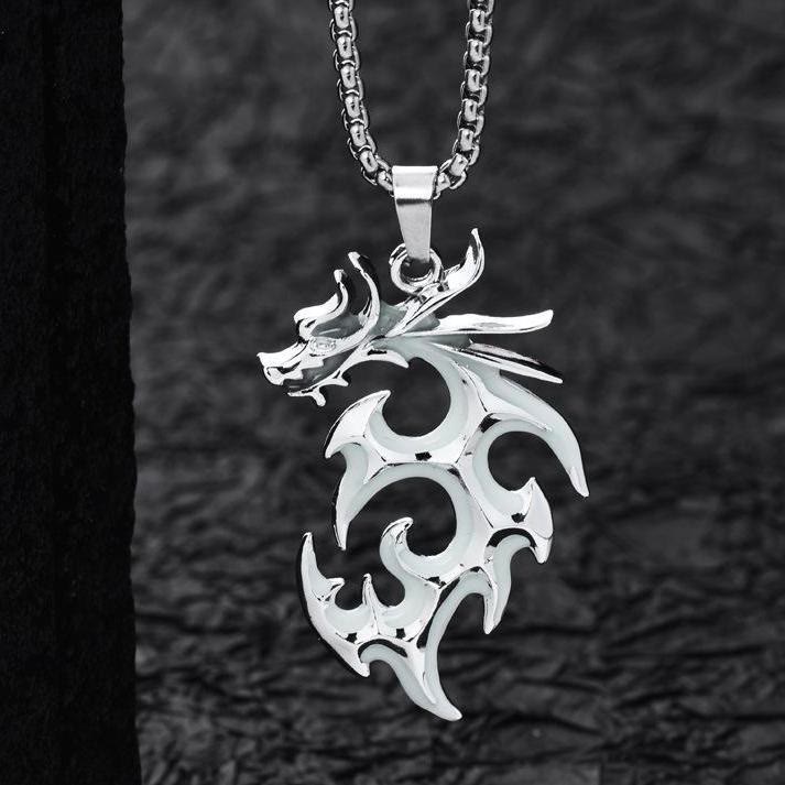 Luminous Flame Dragon Necklace