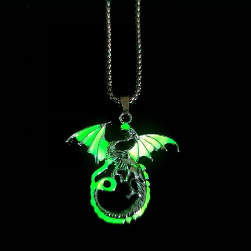 Luminous Flame Dragon Necklace