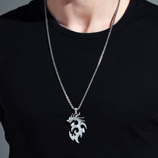 Luminous Flame Dragon Necklace