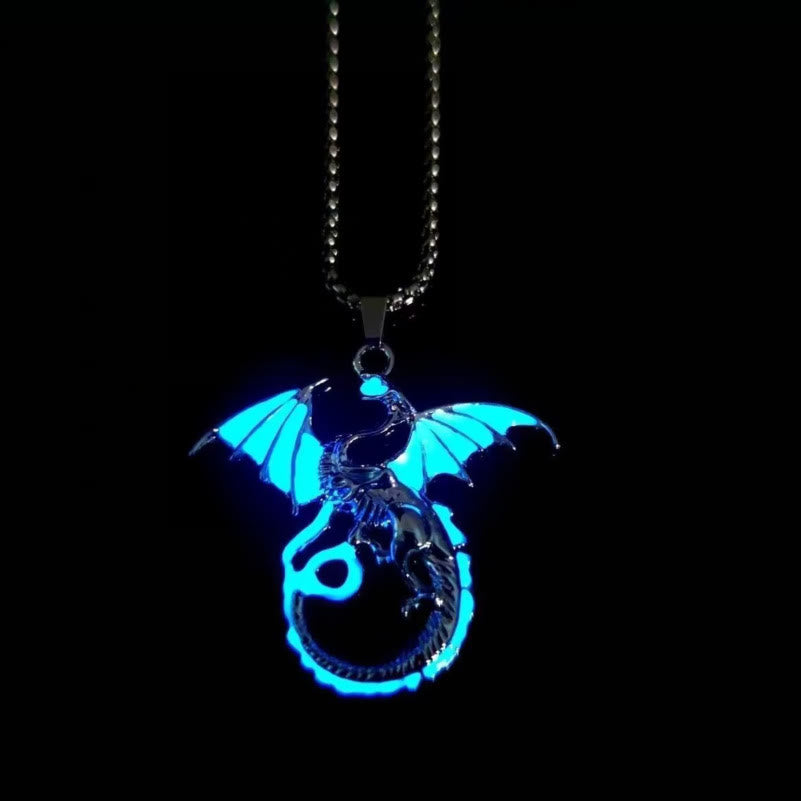 Luminous Flame Dragon Necklace