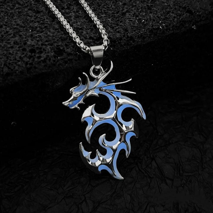 Luminous Flame Dragon Necklace