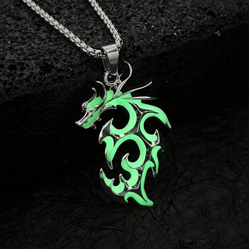 Luminous Flame Dragon Necklace