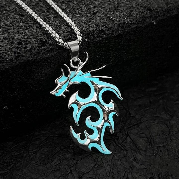 Luminous Flame Dragon Necklace