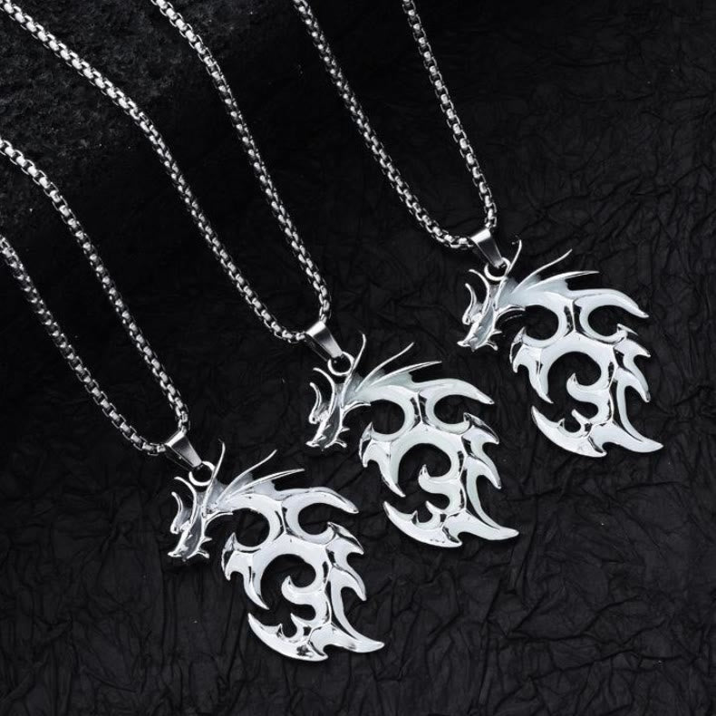 Luminous Flame Dragon Necklace