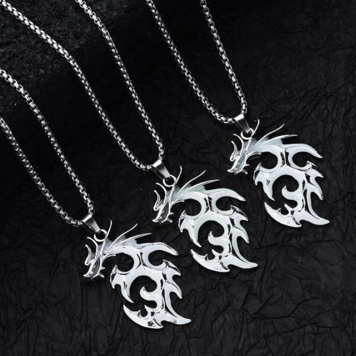 Luminous Flame Dragon Necklace