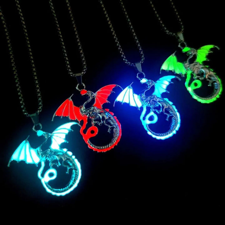 Luminous Flame Dragon Necklace