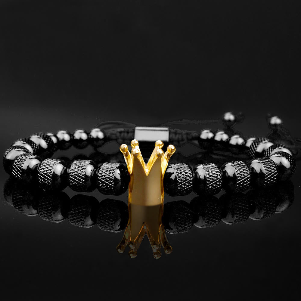 Royal Crown Roman Numeral Bracelet