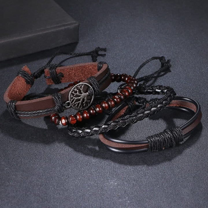 WorldNorse Tree Of Life Handmade Leather Bracelet