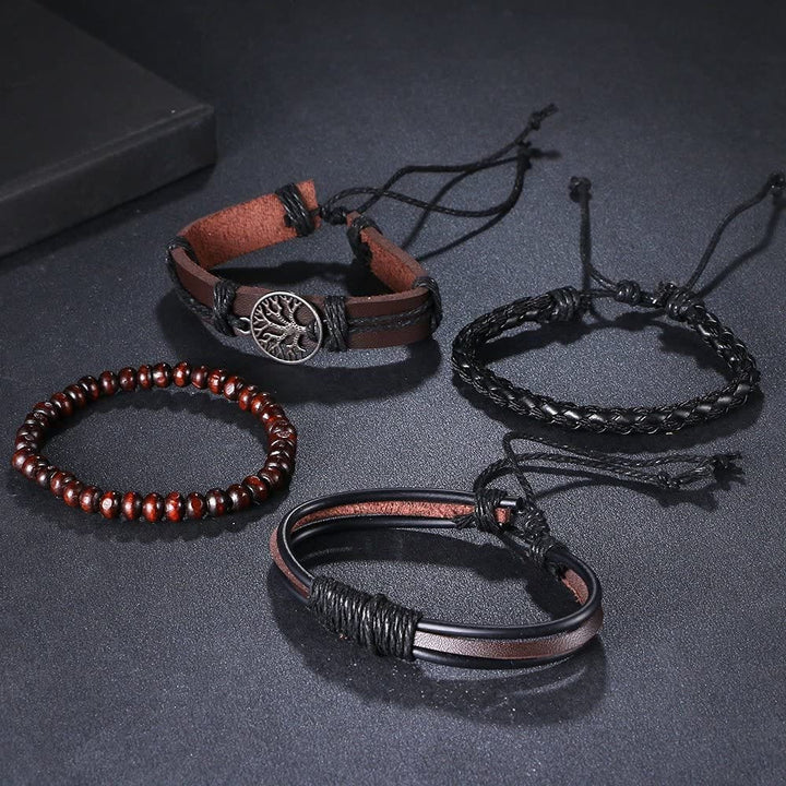 WorldNorse Tree Of Life Handmade Leather Bracelet