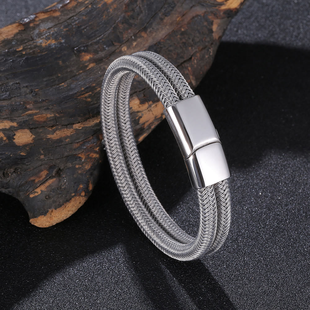 Double Layered Braided Bracelet