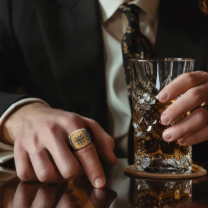 Handcrafted 925 Silver Celtic Cross Mjolnir Ring