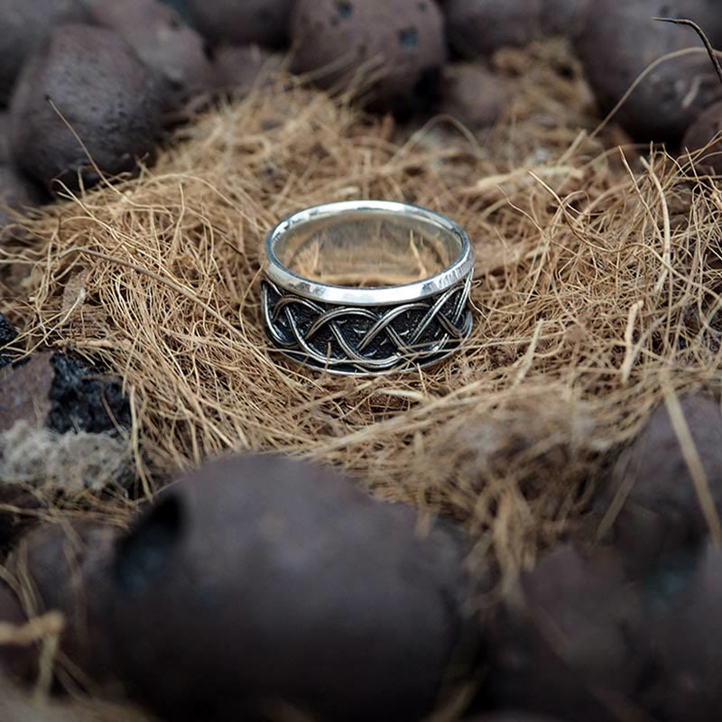 Handcrafted 925 Silver Thorn Crown Ring
