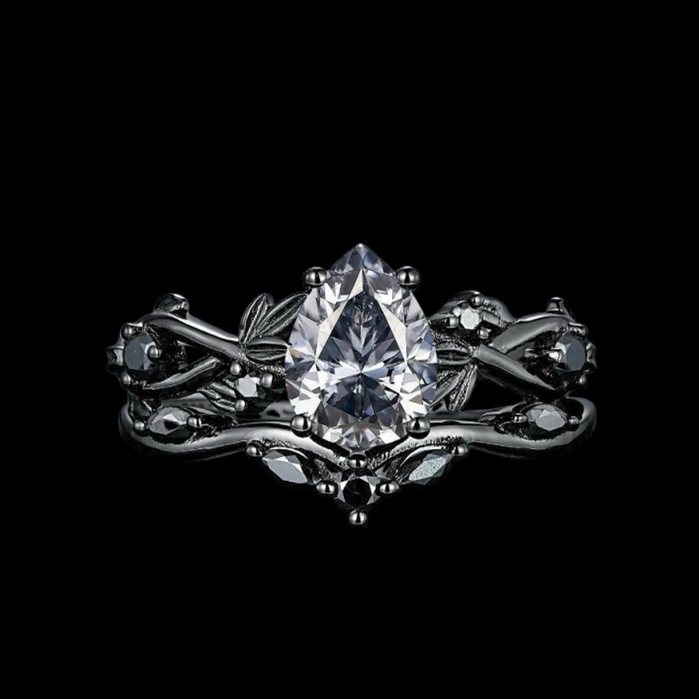 WorldNorse Drop Of Yggdrasil Two Piece Ring Set