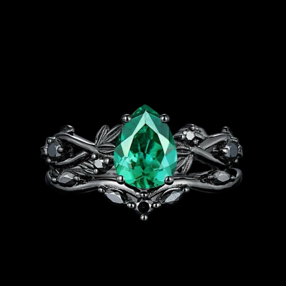 WorldNorse Drop Of Yggdrasil Two Piece Ring Set