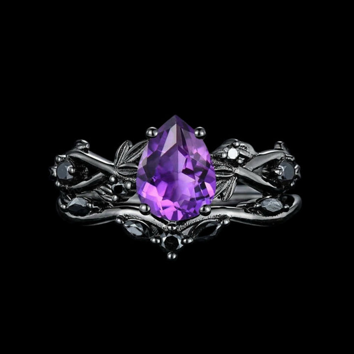 WorldNorse Drop Of Yggdrasil Two Piece Ring Set