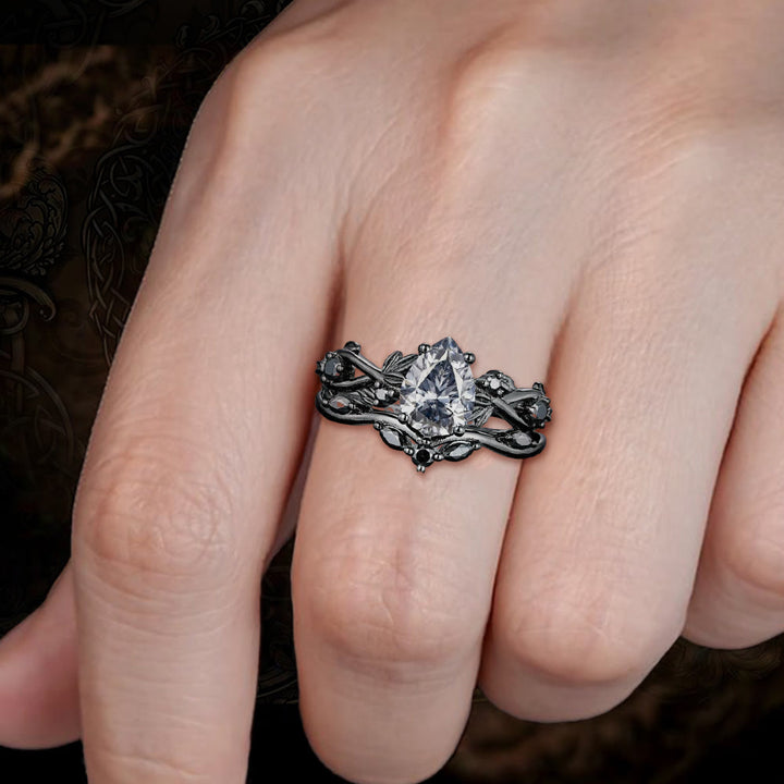 WorldNorse Drop Of Yggdrasil Two Piece Ring Set