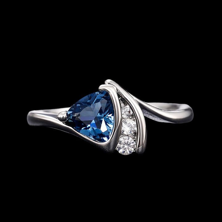 WorldNorse Northern Tide Sapphire Ring