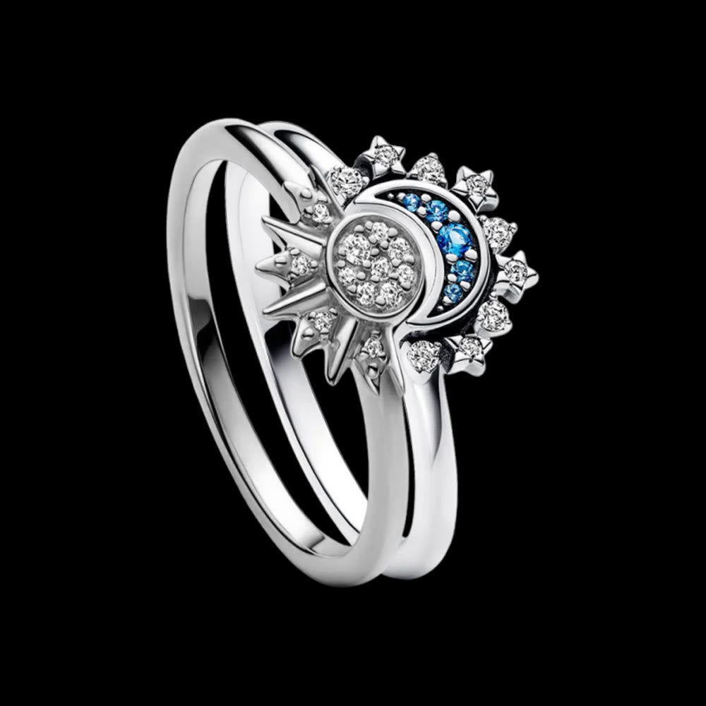 WorldNorse Máni Sun & Moon Ring Set