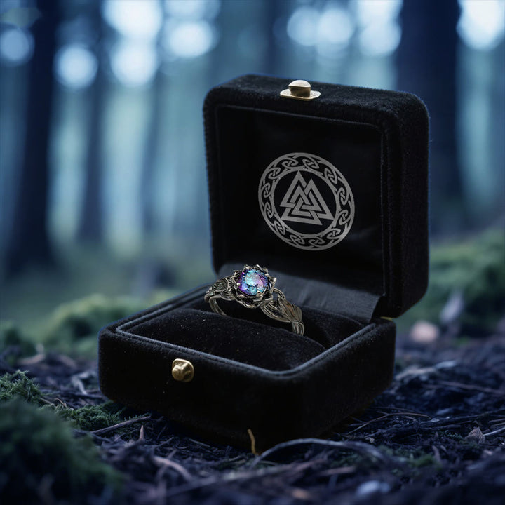 WorldNorse Aurora Flower Knot Ring