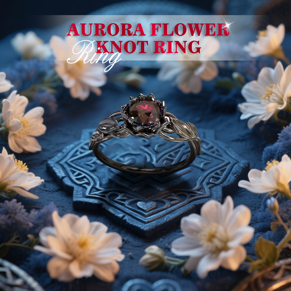 WorldNorse Aurora Flower Knot Ring