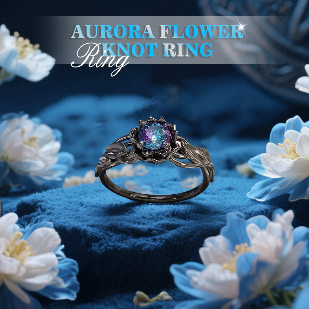 WorldNorse Aurora Flower Knot Ring