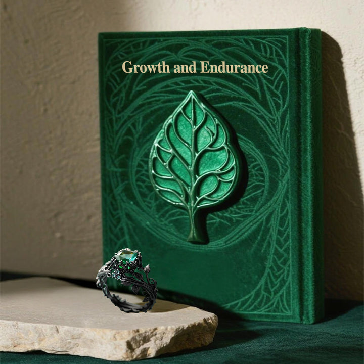 WorldNorse Emerald Yggdrasil Ring