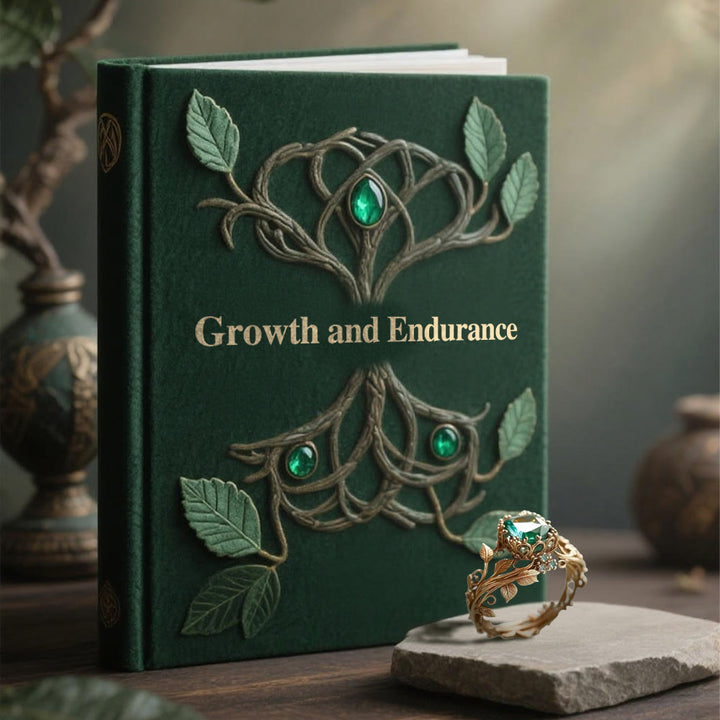 WorldNorse Emerald Yggdrasil Ring