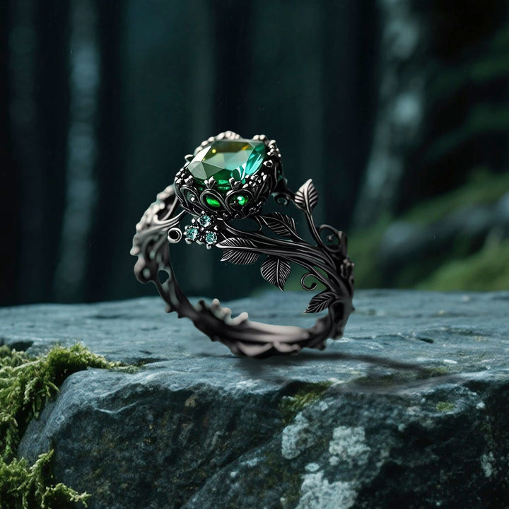 WorldNorse Emerald Yggdrasil Ring