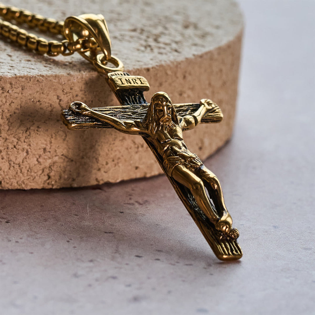 Christianartworkshop Jewelry Crucifix Pendant Charm Necklace